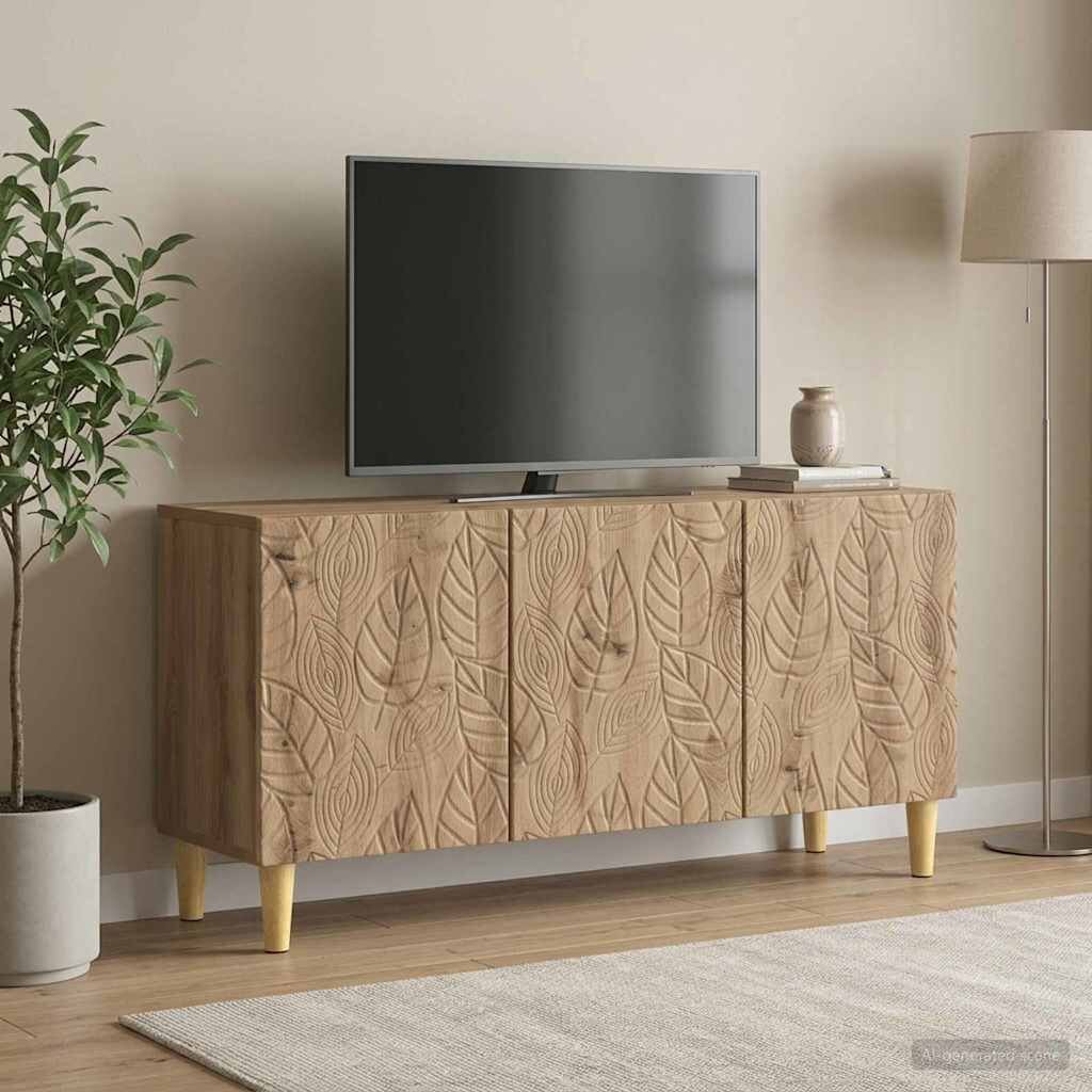 vidaXL ТВ шкаф 99 x 345 x 50 см Дъб артизан Инженерна дървесина