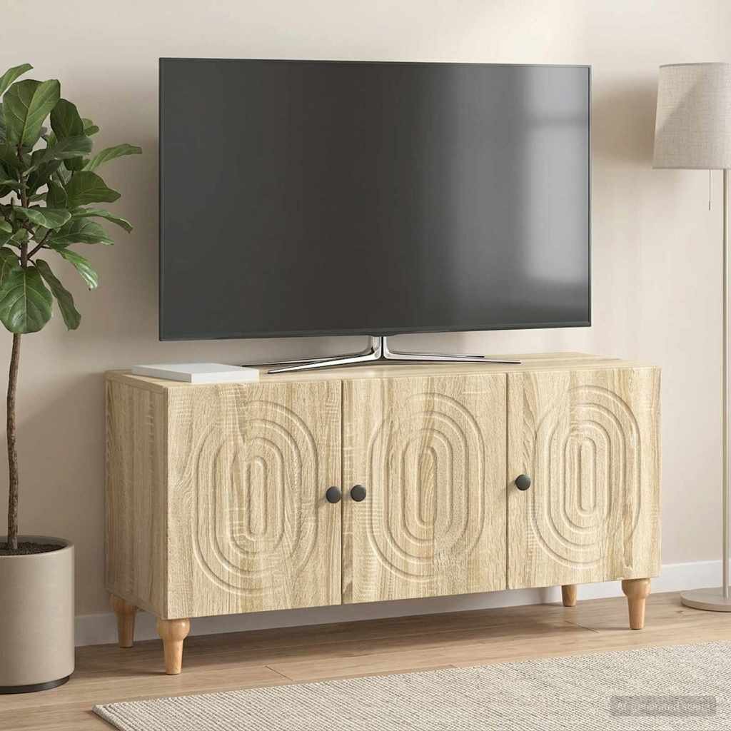 vidaXL ТВ шкаф 99 x 345 x 50 см Дъб сонома Инженерна дървесина