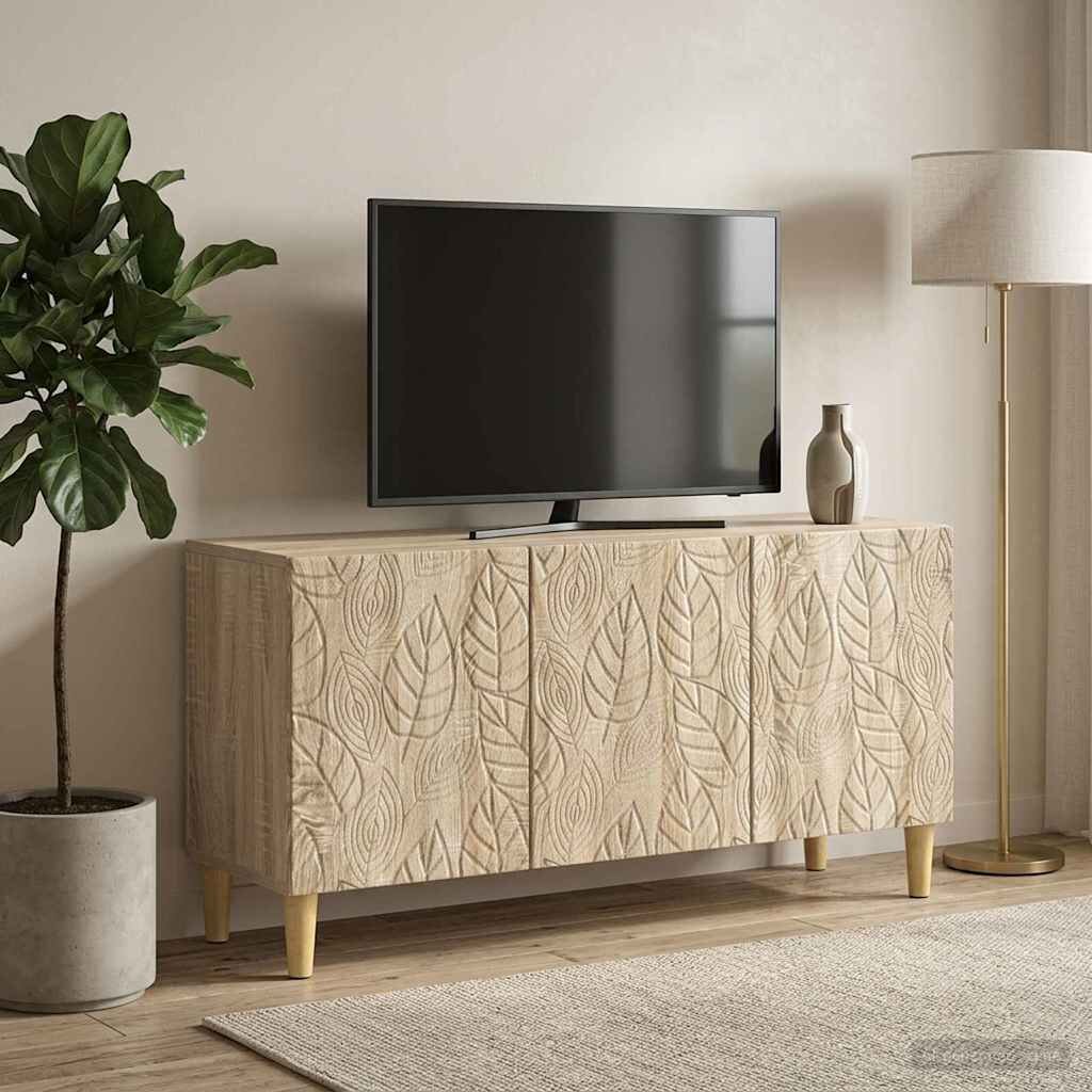 vidaXL ТВ шкаф 99 x 345 x 50 см Дъб сонома Инженерна дървесина