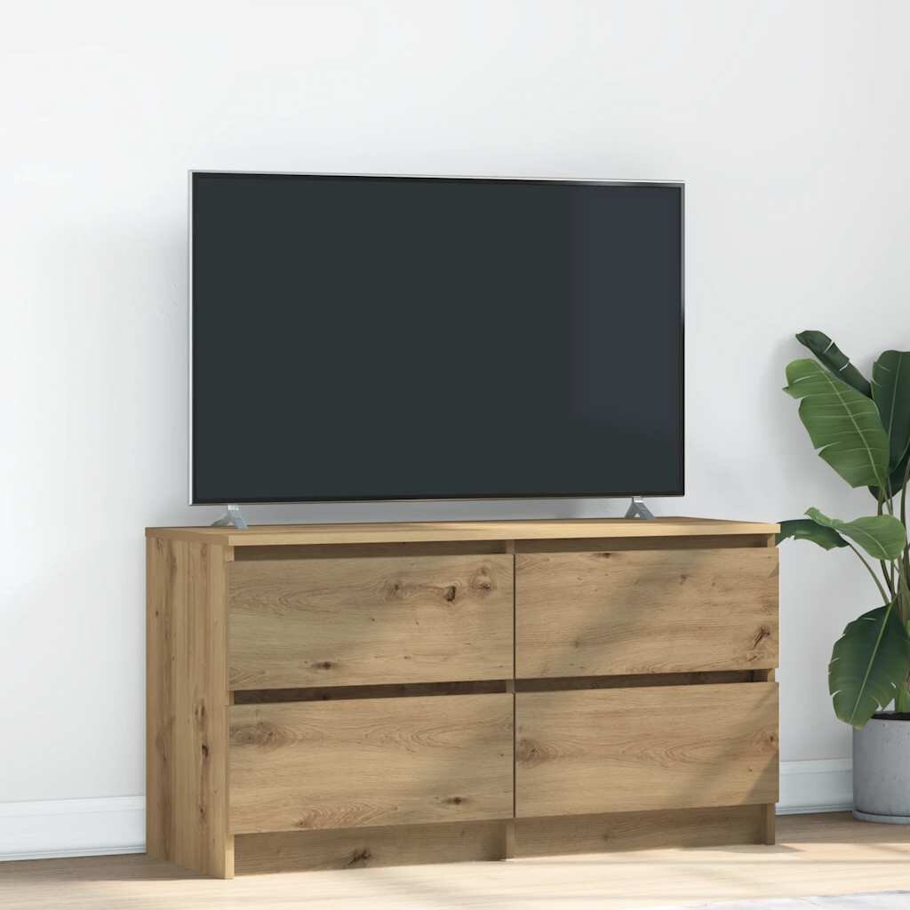 vidaXL ТВ шкаф Artisan Oak 100x35x54 cm Инженерна дървесина