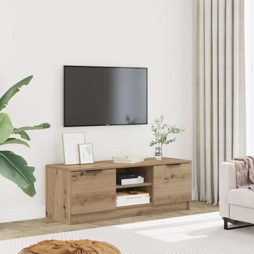 vidaXL ТВ шкаф Artisan Oak 102x35x365 cm Инженерна дървесина