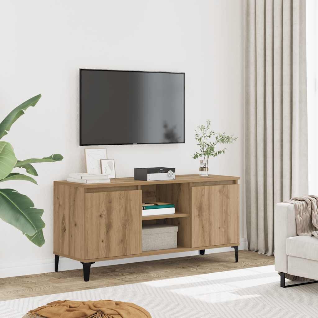vidaXL ТВ шкаф Artisan Oak 102x35x50 cm Инженерна дървесина
