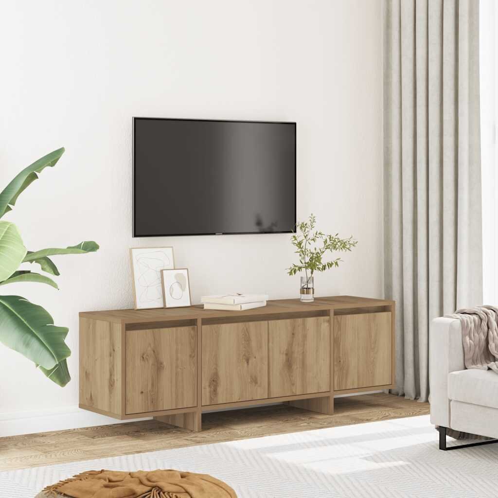 vidaXL ТВ шкаф Artisan Oak 120x30x405 cm Инженерна дървесина