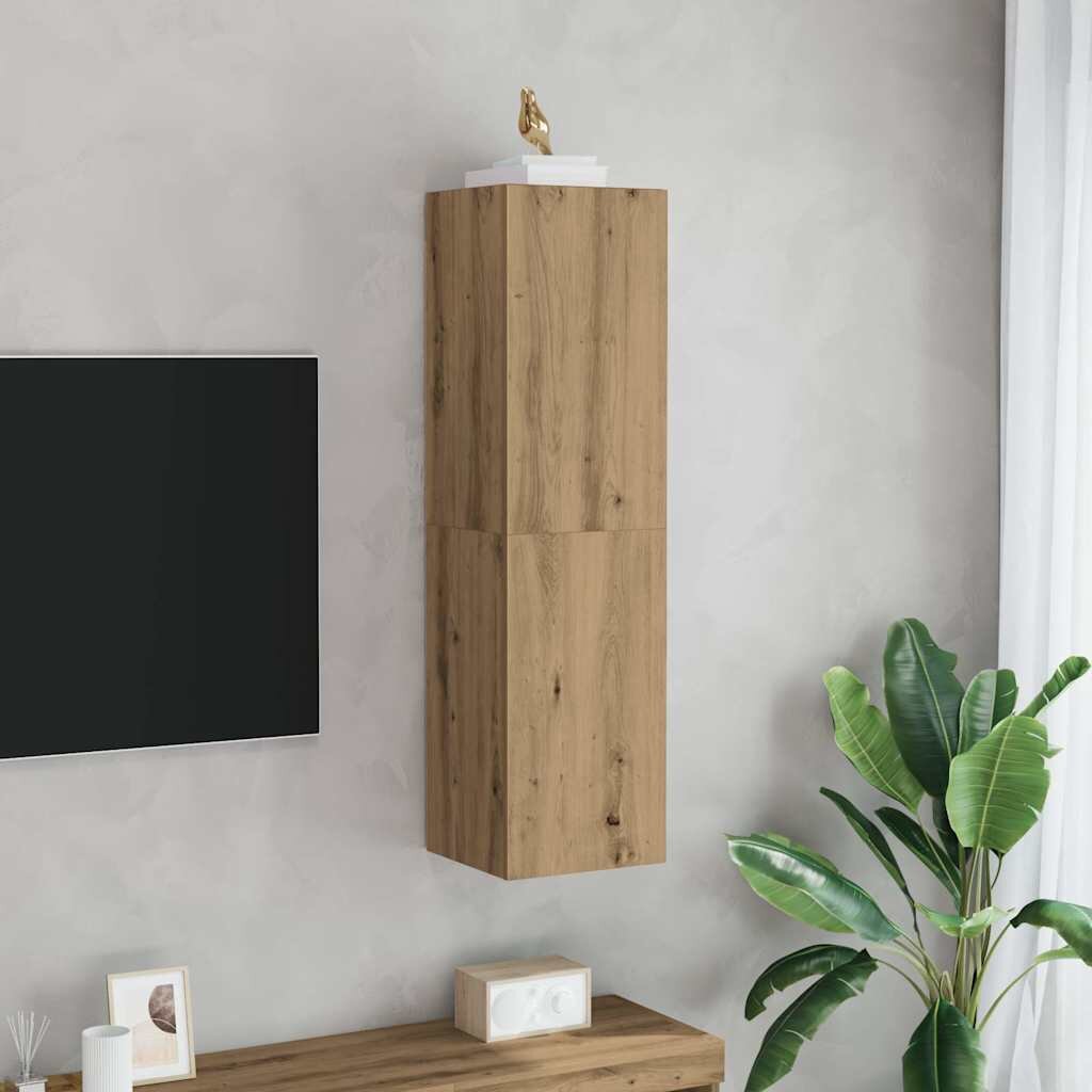 vidaXL ТВ шкаф Artisan Oak 305x30x110 cm Инженерна дървесина