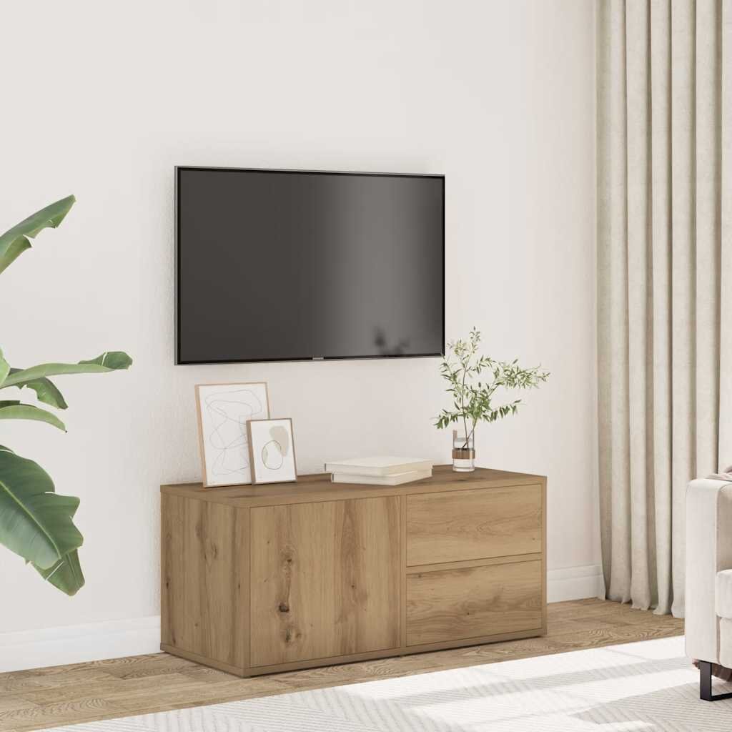 vidaXL ТВ шкаф Artisan Oak 80x34x355 cm Инженерна дървесина