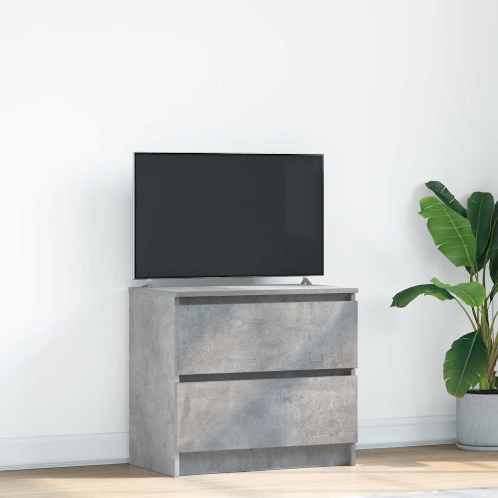 vidaXL ТВ шкаф Бетон сив 60x35x54 cm Инженерна дървесина