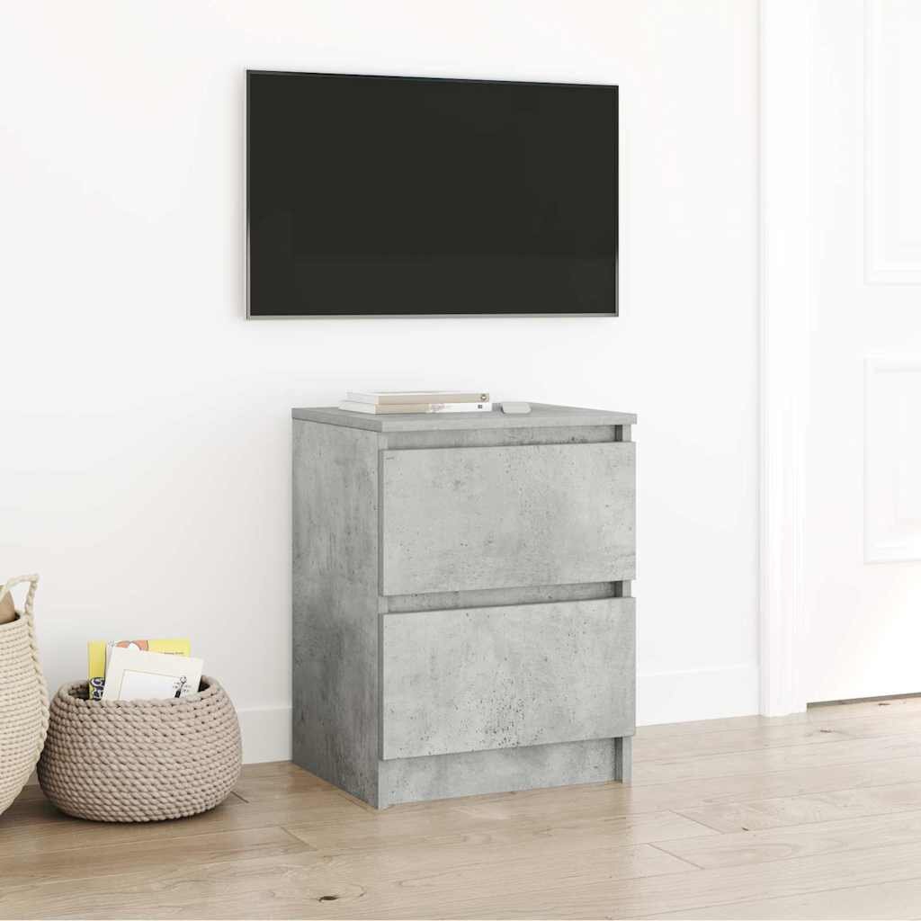 vidaXL ТВ шкаф бетонно сив 40x35x54 см инженерно дърво
