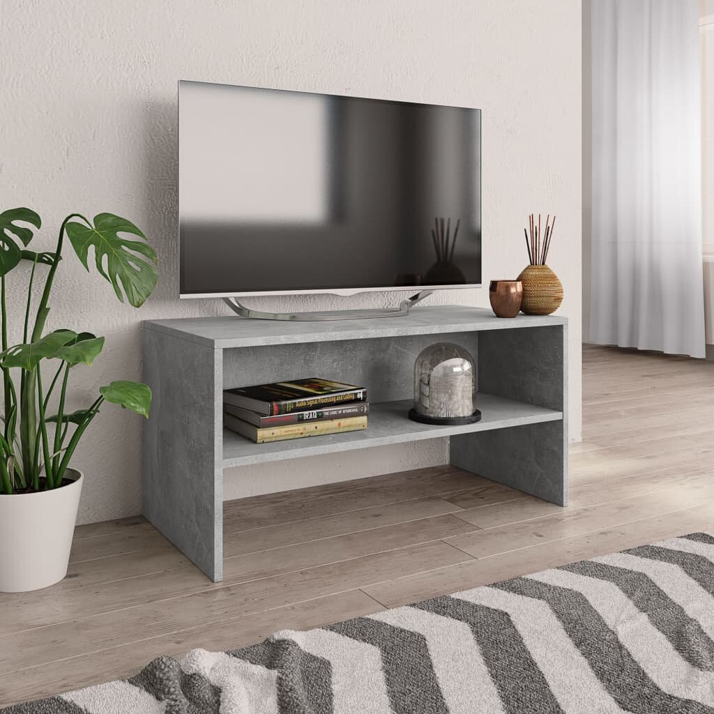 vidaXL ТВ шкаф бетонно сив 80x40x40 см инженерно дърво