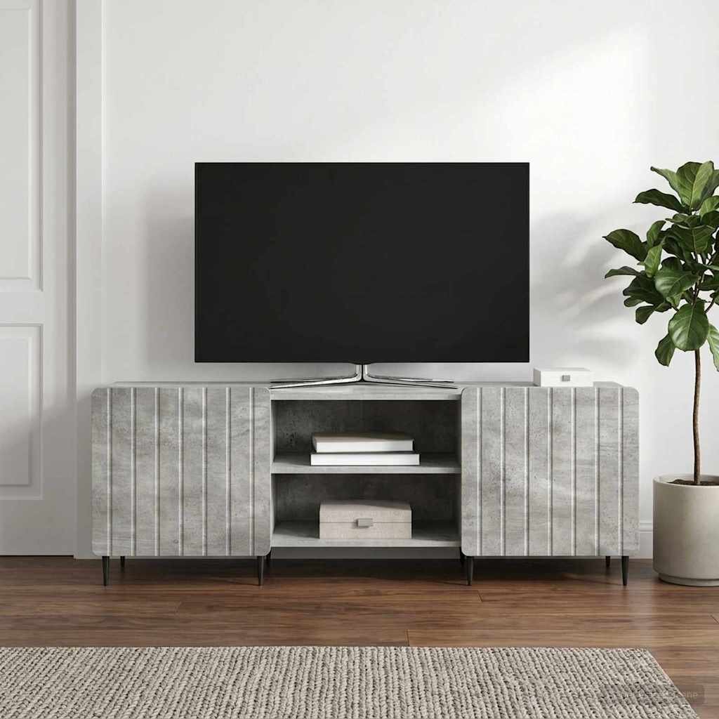 vidaXL ТВ шкаф Бетонно сиво 150 x 31 x 52 см Инженерна дървесина
