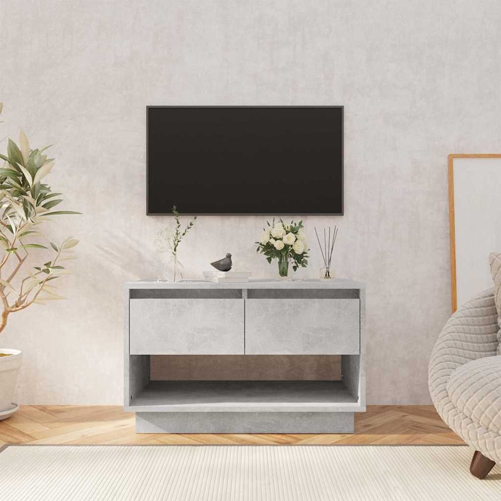 vidaXL ТВ шкаф бетонно сиво 70x41x44 см инженерно дърво