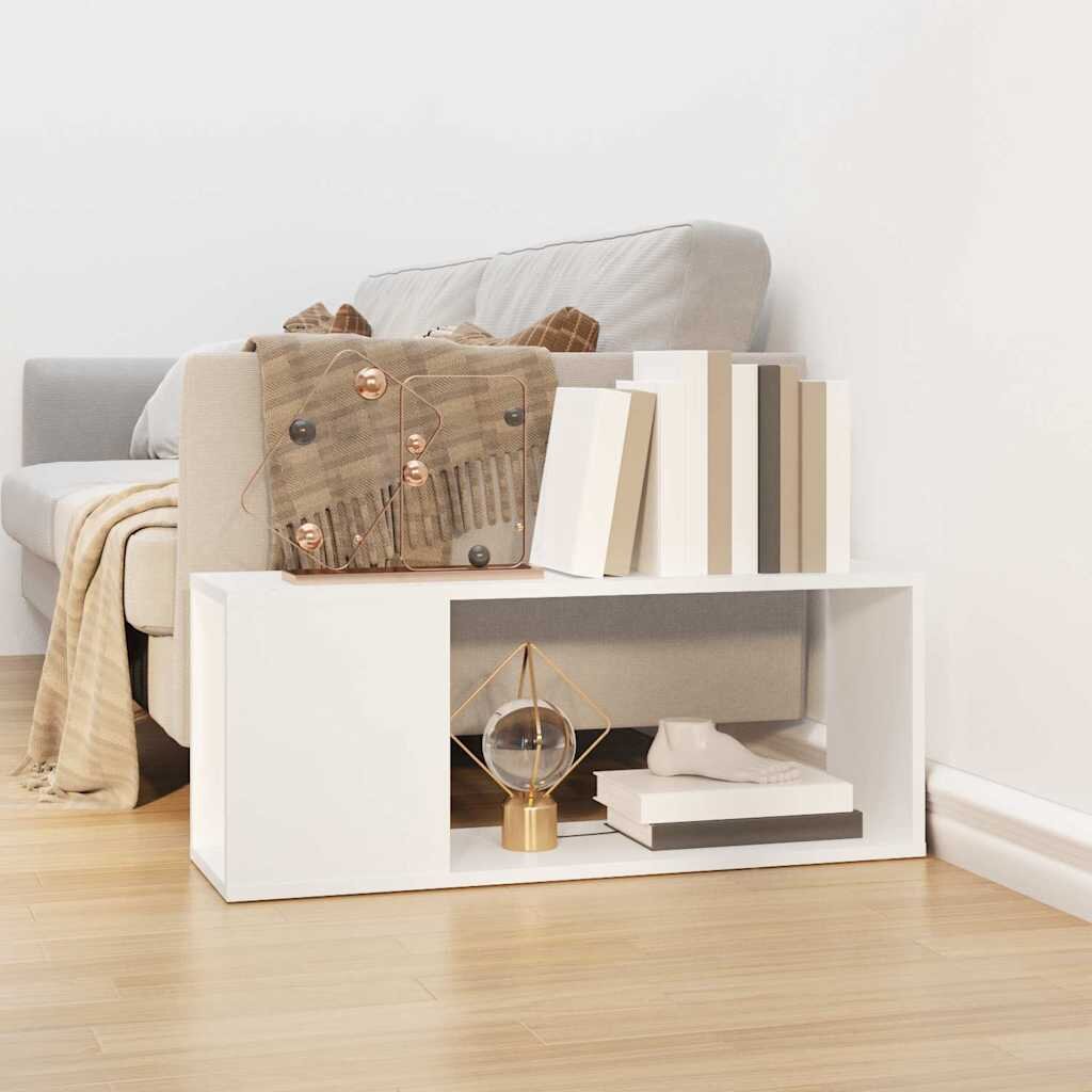 vidaXL ТВ шкаф бял 80x24x32 см инженерно дърво