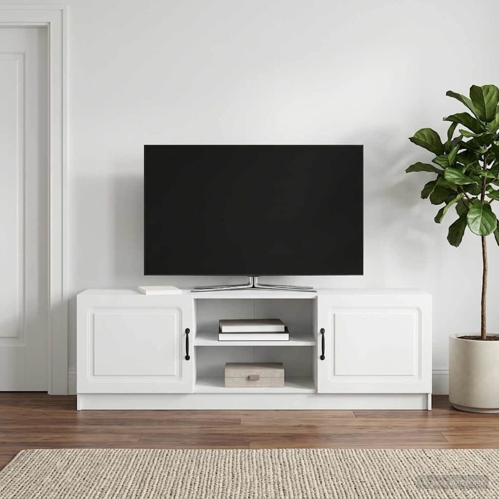 vidaXL ТВ шкаф Бяло 150 x 31 x 47 см Инженерна дървесина