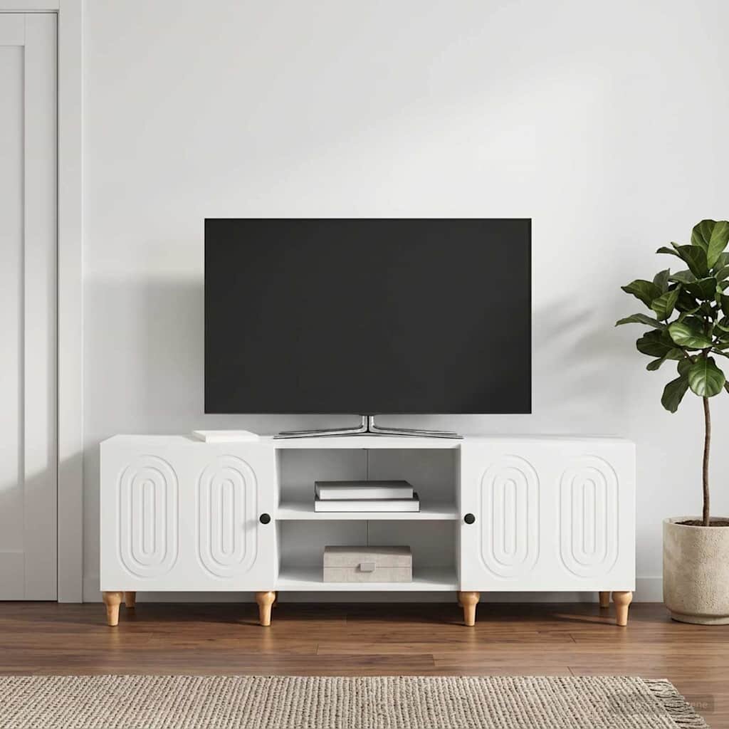 vidaXL ТВ шкаф Бяло 150 x 31 x 50 см Инженерна дървесина