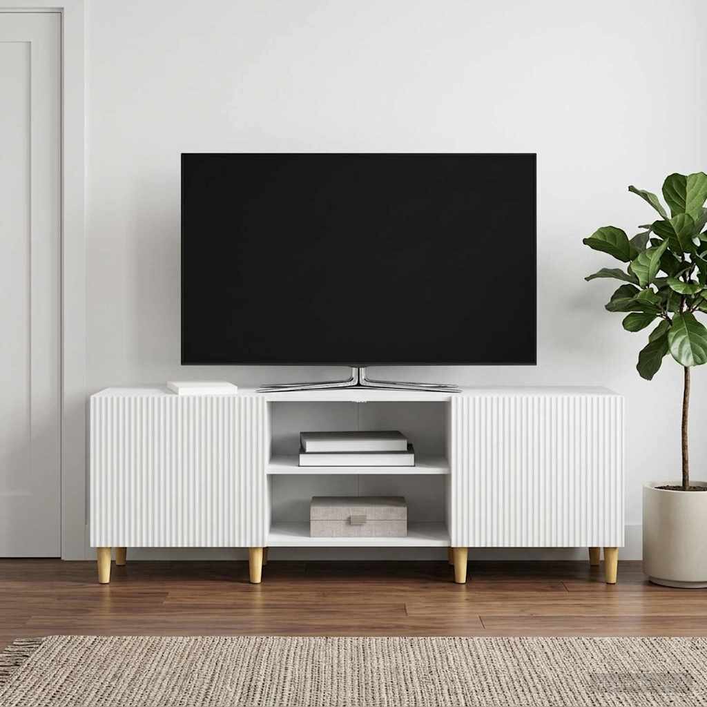 vidaXL ТВ шкаф Бяло 150 x 31 x 50 см Инженерна дървесина