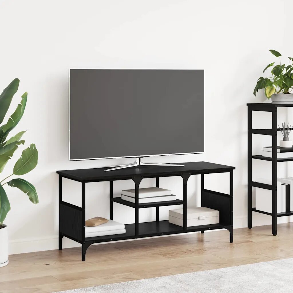 vidaXL ТВ шкаф Черния дъб 100 x 35 x 45 см