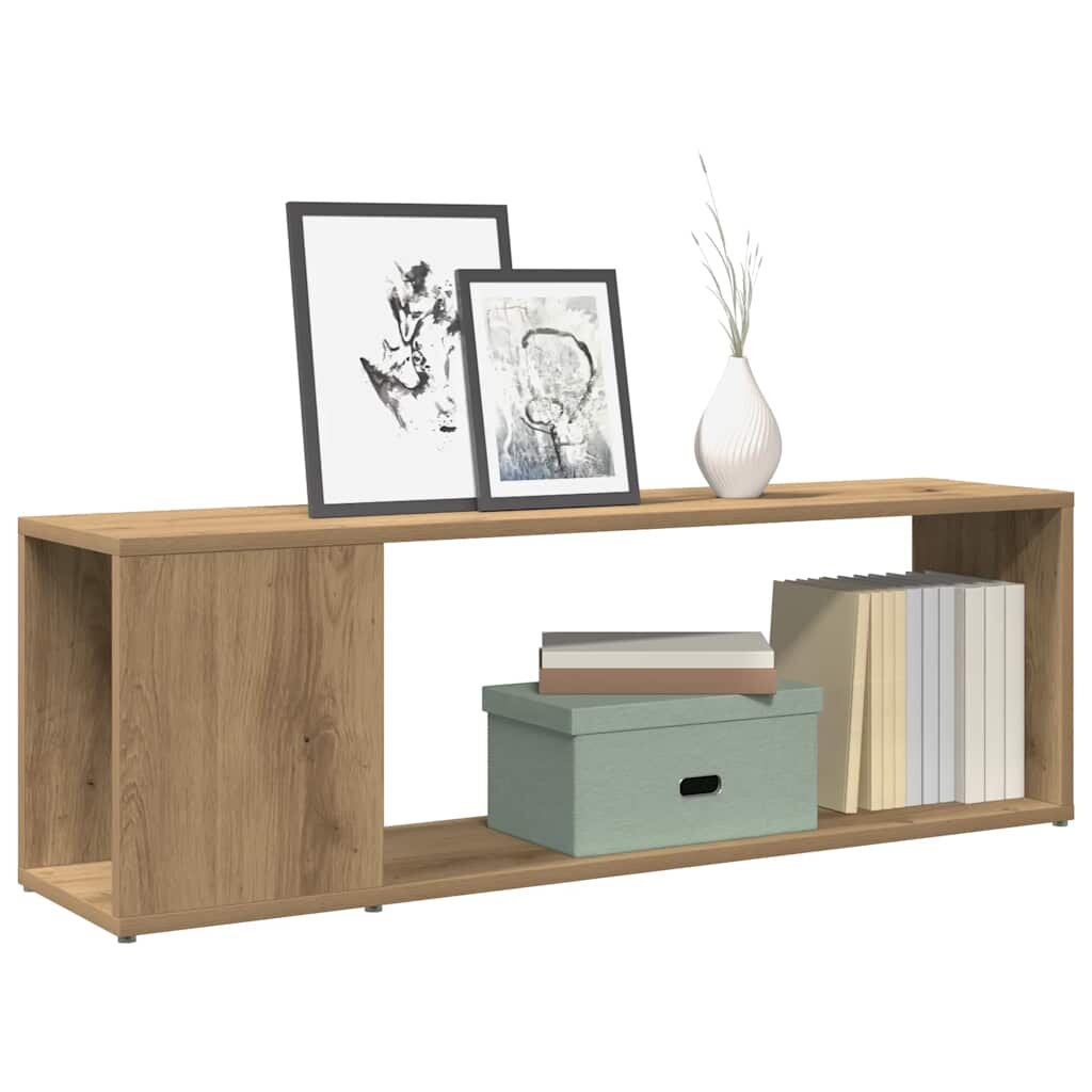 vidaXL ТВ шкаф дъб артизан 100x24x32 см инженерно дърво