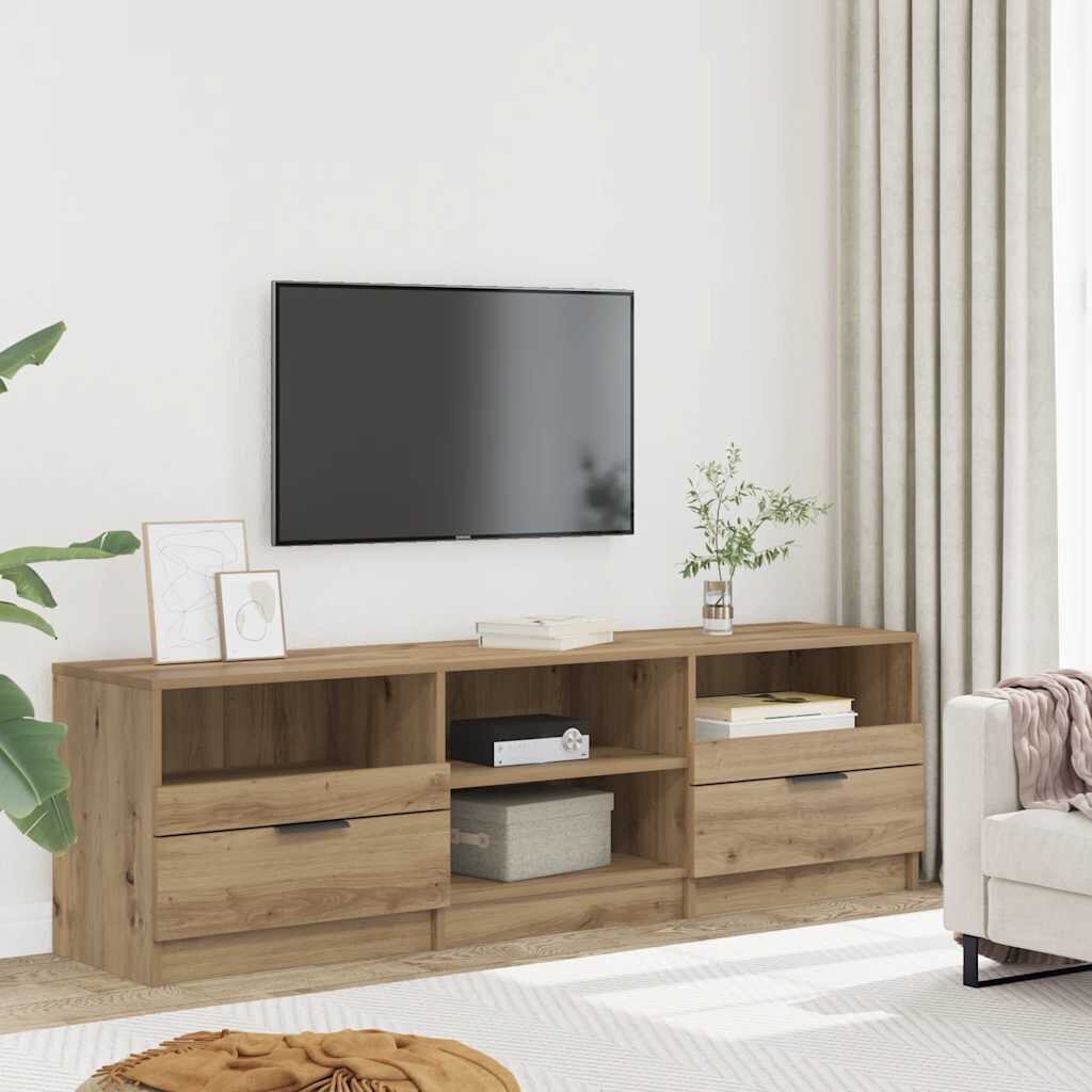 vidaXL ТВ шкаф дъб артизан 150x335x45 см инженерно дърво
