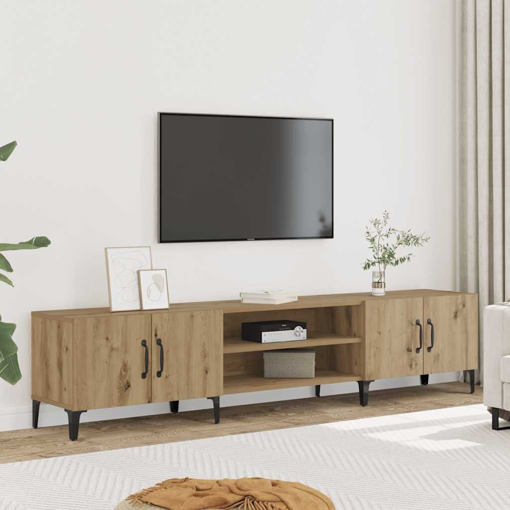 vidaXL ТВ шкаф дъб артизан 180x315x40 см инженерно дърво