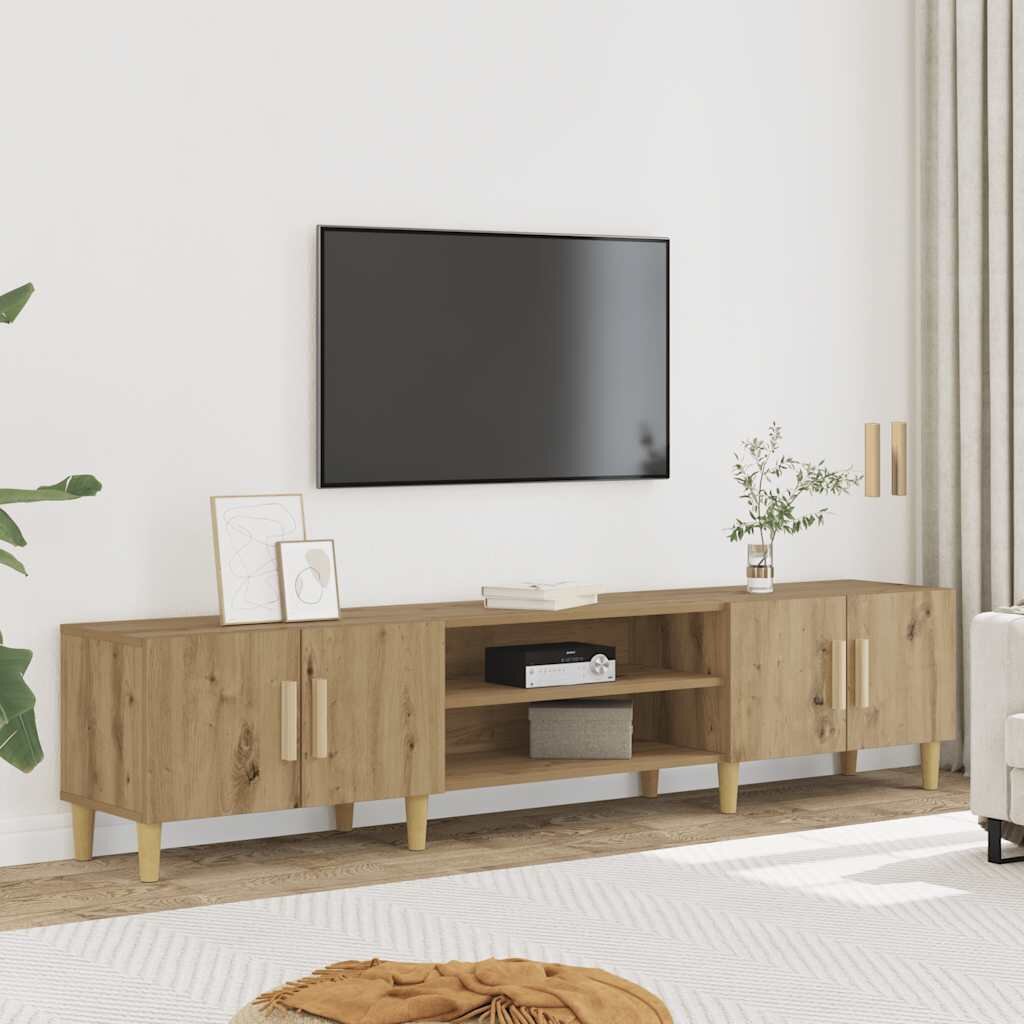 vidaXL ТВ шкаф дъб артизан 180x315x40 см инженерно дърво