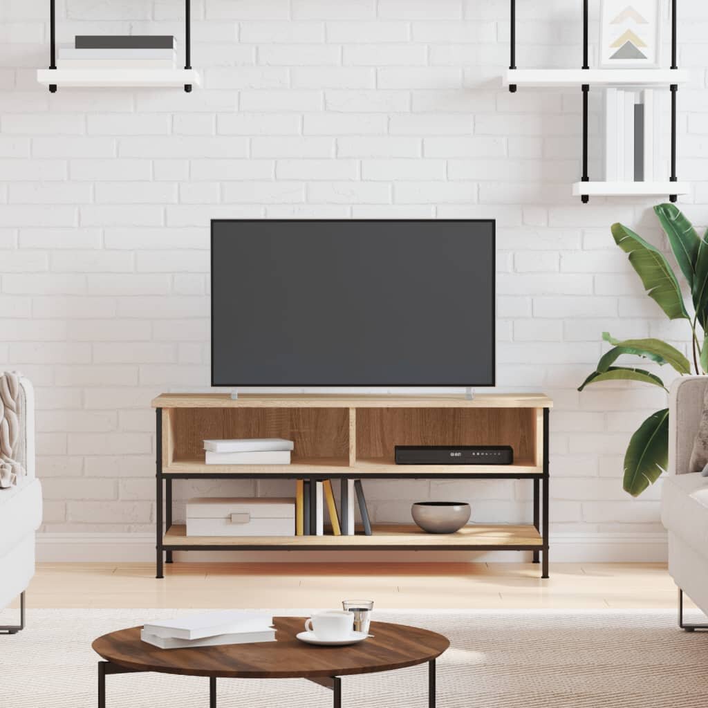 vidaXL ТВ шкаф дъб сонома 100x35x45 см инженерно дърво