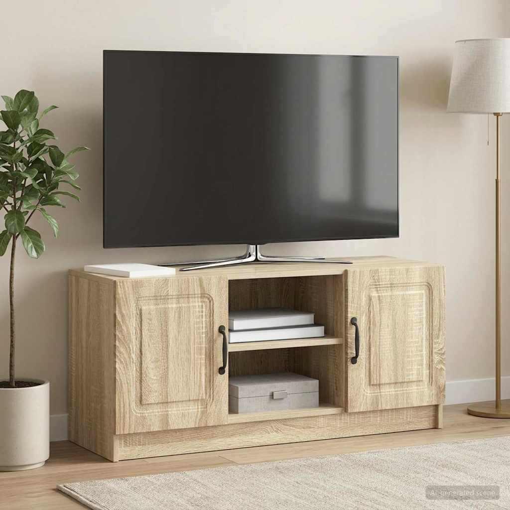 vidaXL ТВ шкаф Дъб сонома 102 x 345 x 47 см Инженерна дървесина