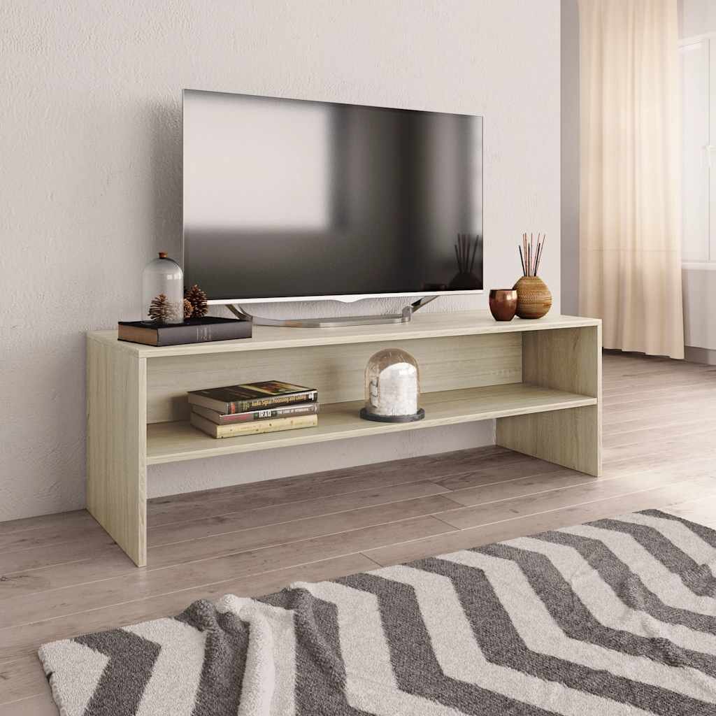 vidaXL ТВ шкаф дъб сонома 120x40x40 см инженерно дърво