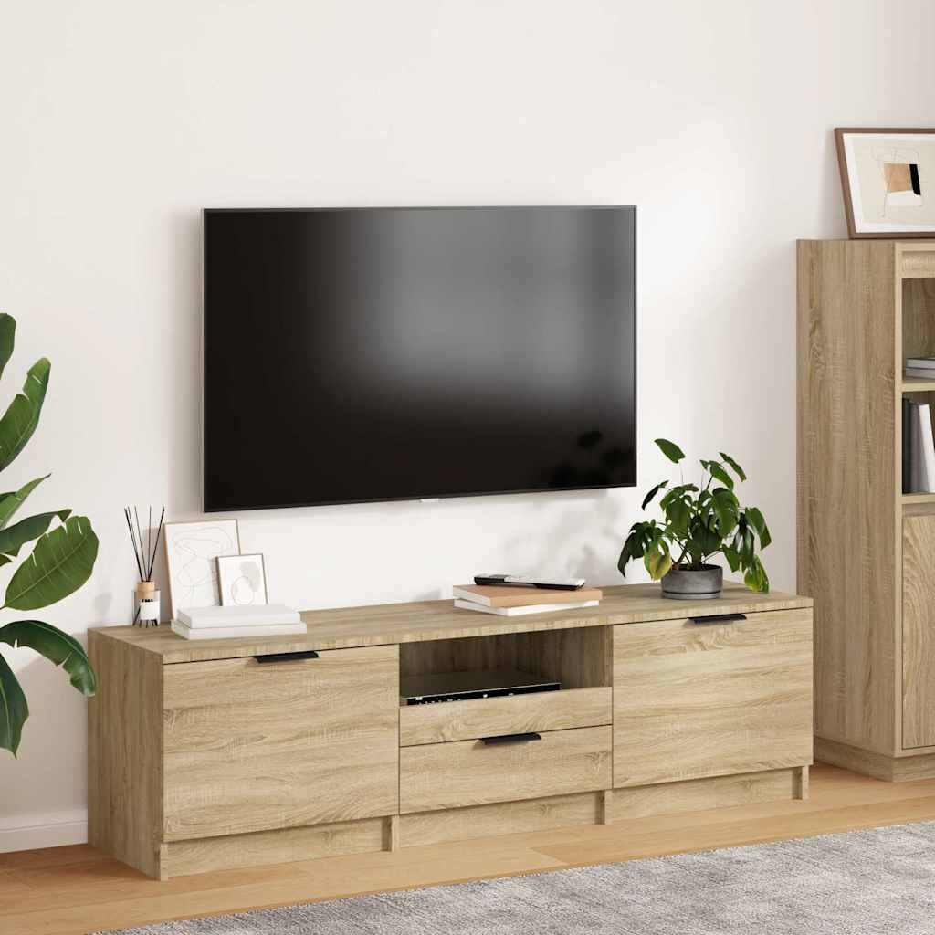 vidaXL ТВ шкаф дъб сонома 140x35x40 см инженерно дърво