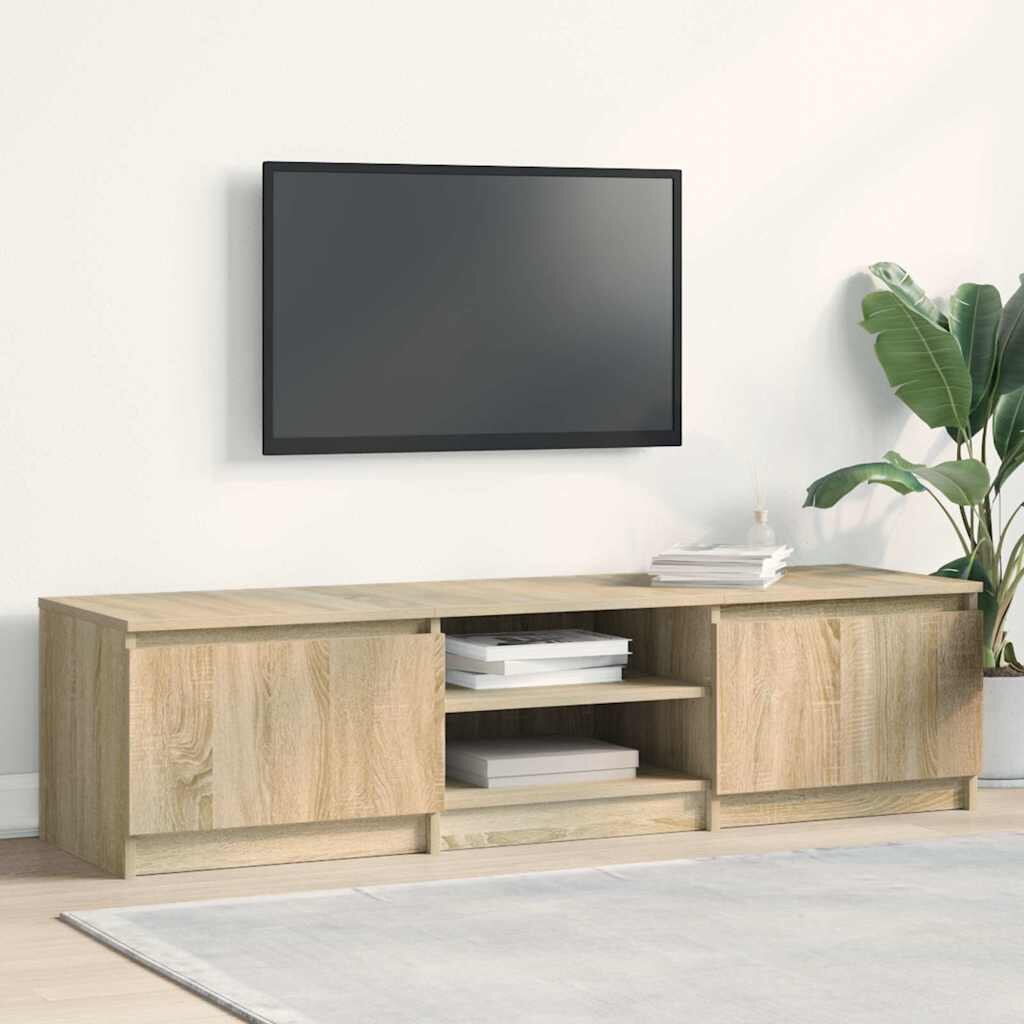 vidaXL ТВ шкаф дъб сонома 140x40x355 см ПДЧ