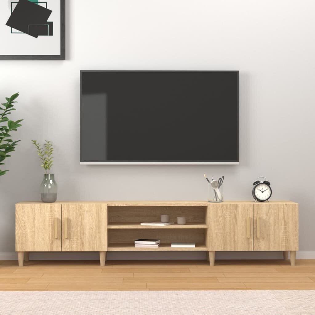 vidaXL ТВ шкаф дъб сонома 180x315x40 см инженерно дърво