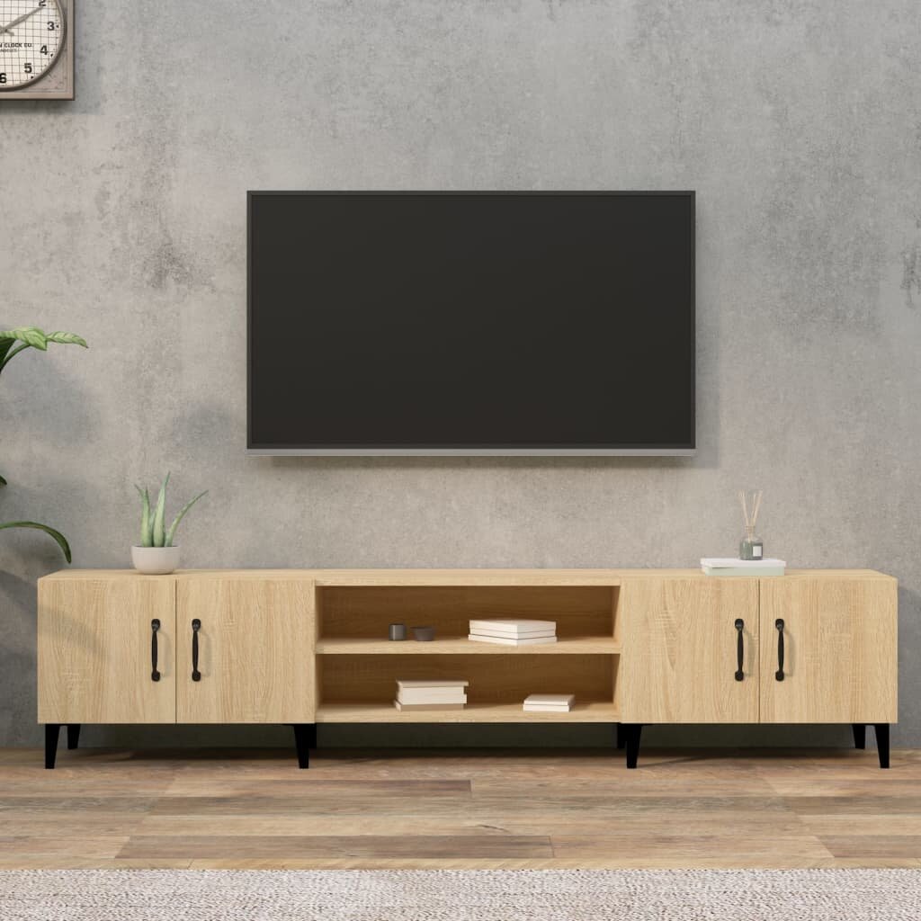 vidaXL ТВ шкаф дъб сонома 180x315x40 см инженерно дърво