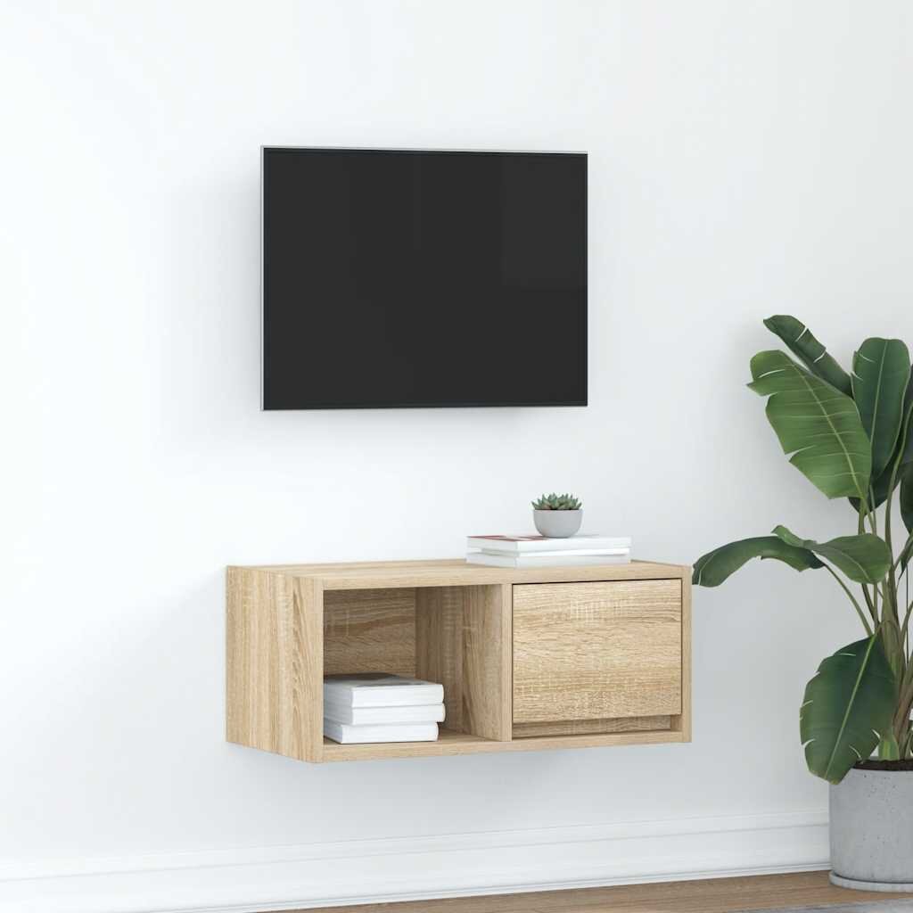 vidaXL ТВ шкаф Дъб Сонома 60x31x255 cm Инженерна дървесина