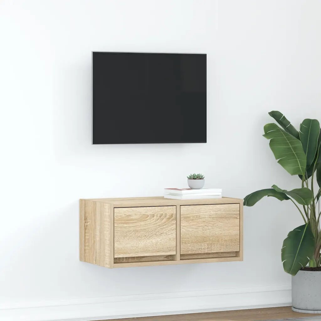 vidaXL ТВ шкаф Дъб Сонома 60x31x255 cm Инженерна дървесина
