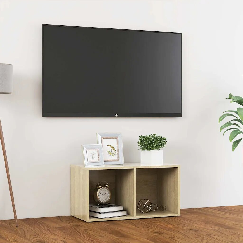 vidaXL ТВ шкаф дъб сонома 72x35x365 см инженерно дърво