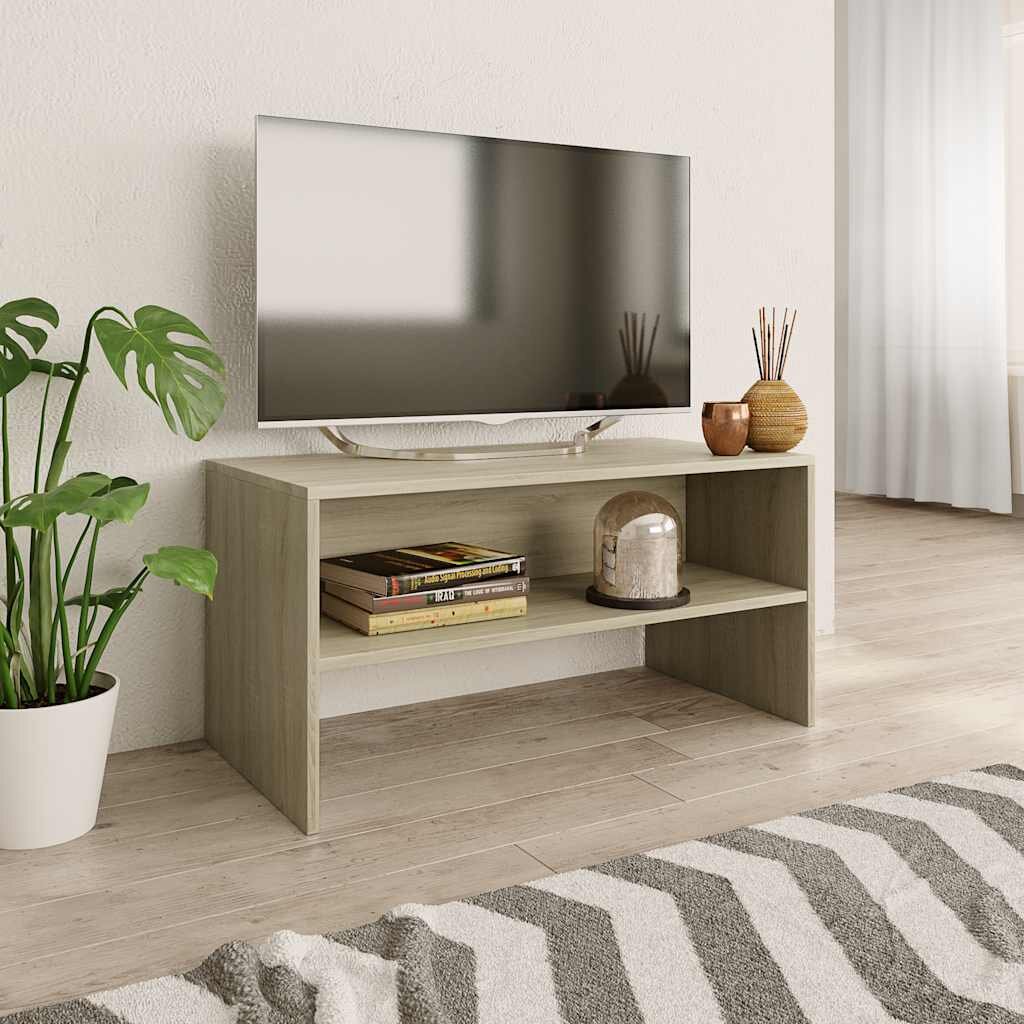 vidaXL ТВ шкаф дъб сонома 80x40x40 см инженерно дърво