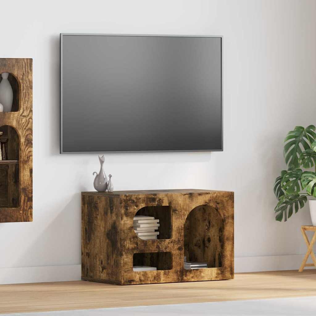 vidaXL ТВ шкаф ELST 60 x 35 x 40 см Димян дъб Инженерна дървесина