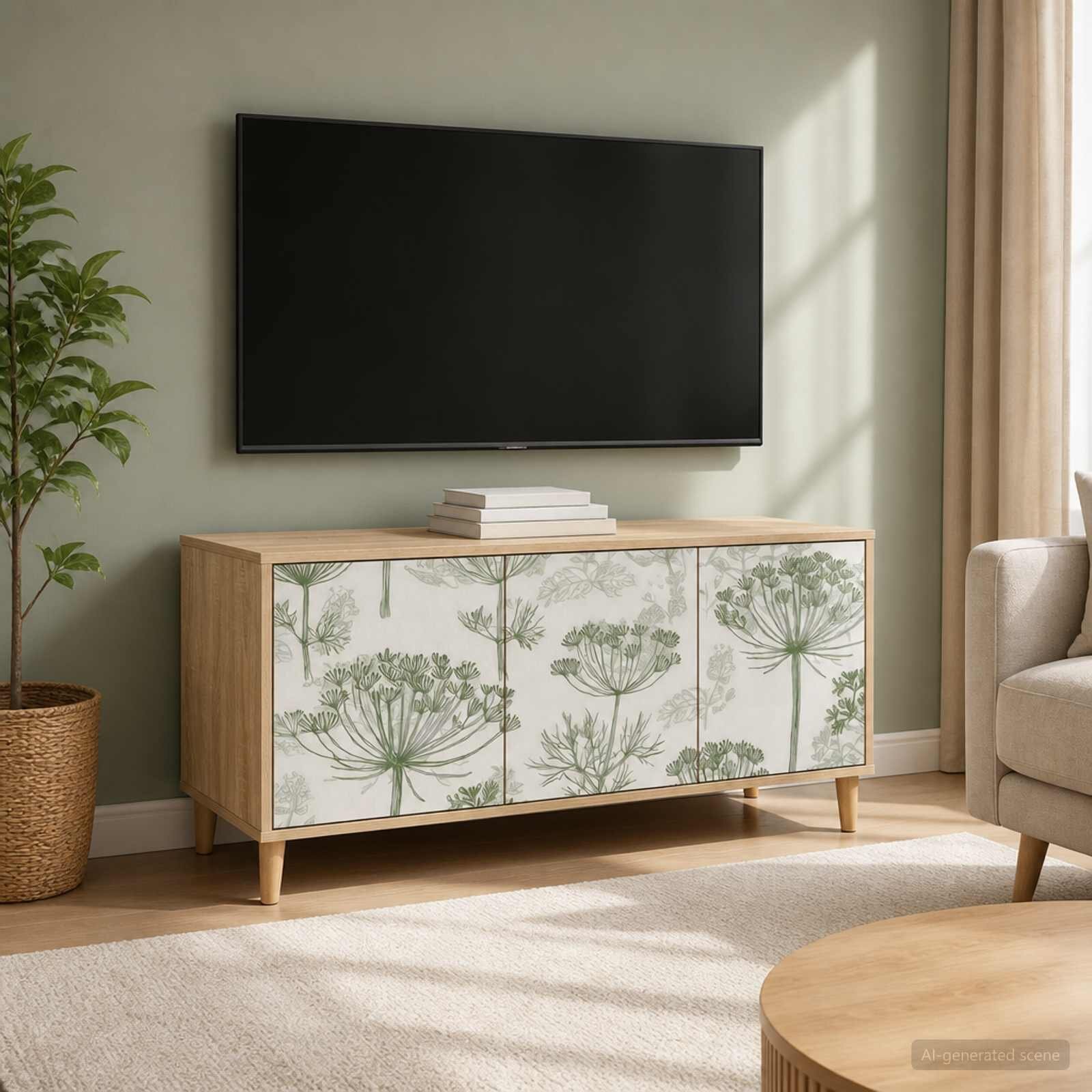 vidaXL ТВ шкаф GOTHA 102 x 33 x 50 см Сонома Инженерна дървесина