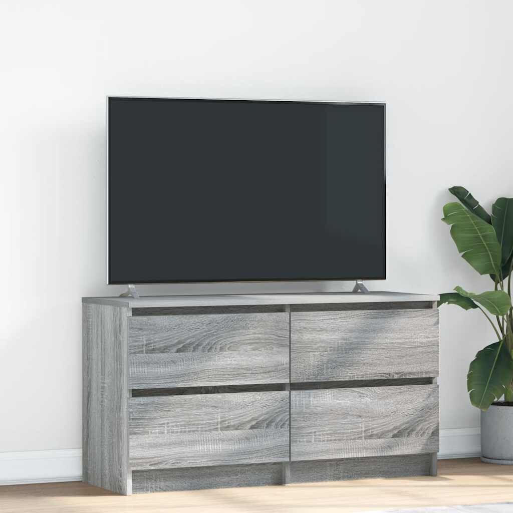 vidaXL ТВ шкаф Grey Sonoma 100x35x54 cm Инженерна дървесина