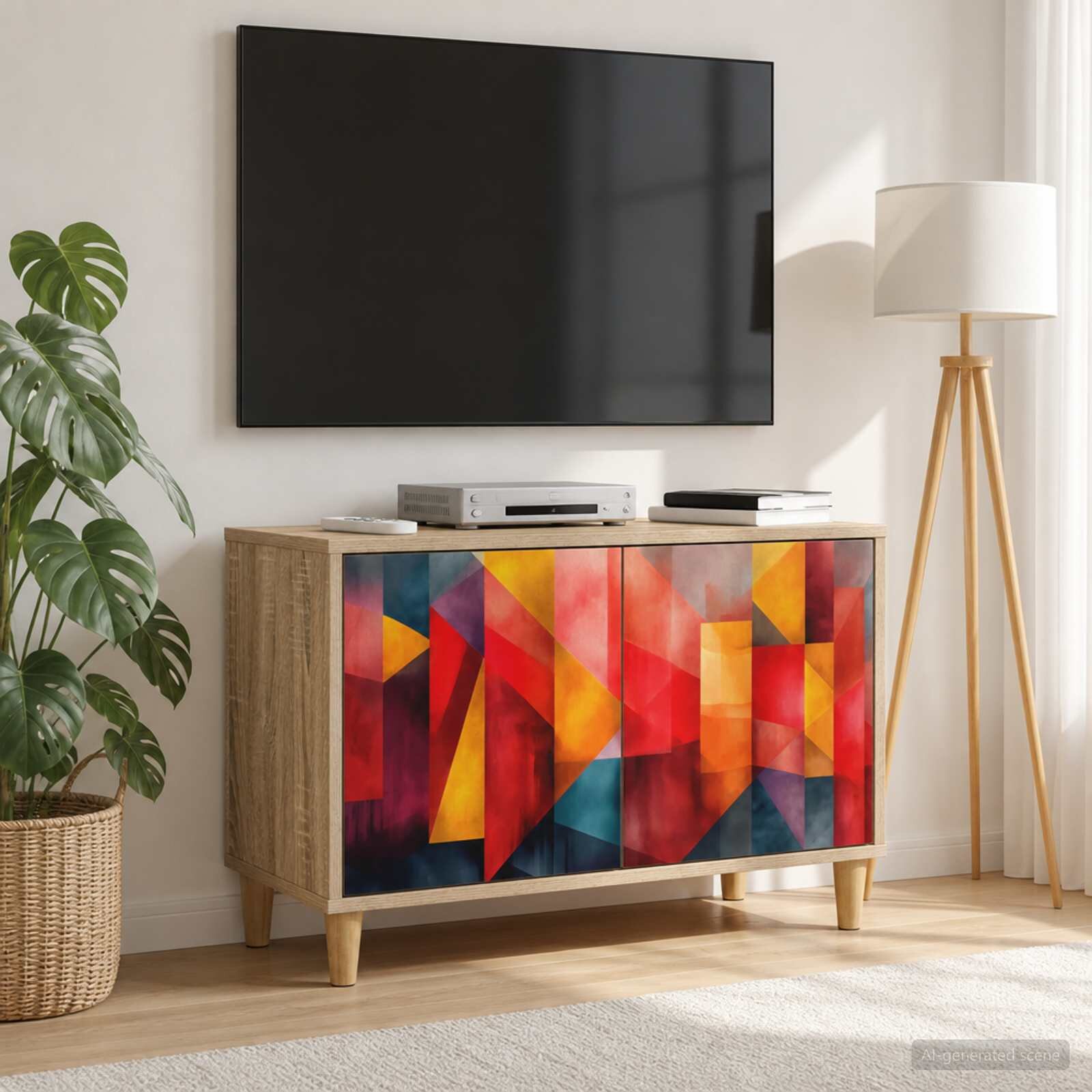 vidaXL ТВ шкаф HEESCH 69 x 33 x 50 см Сонома Инженерна дървесина
