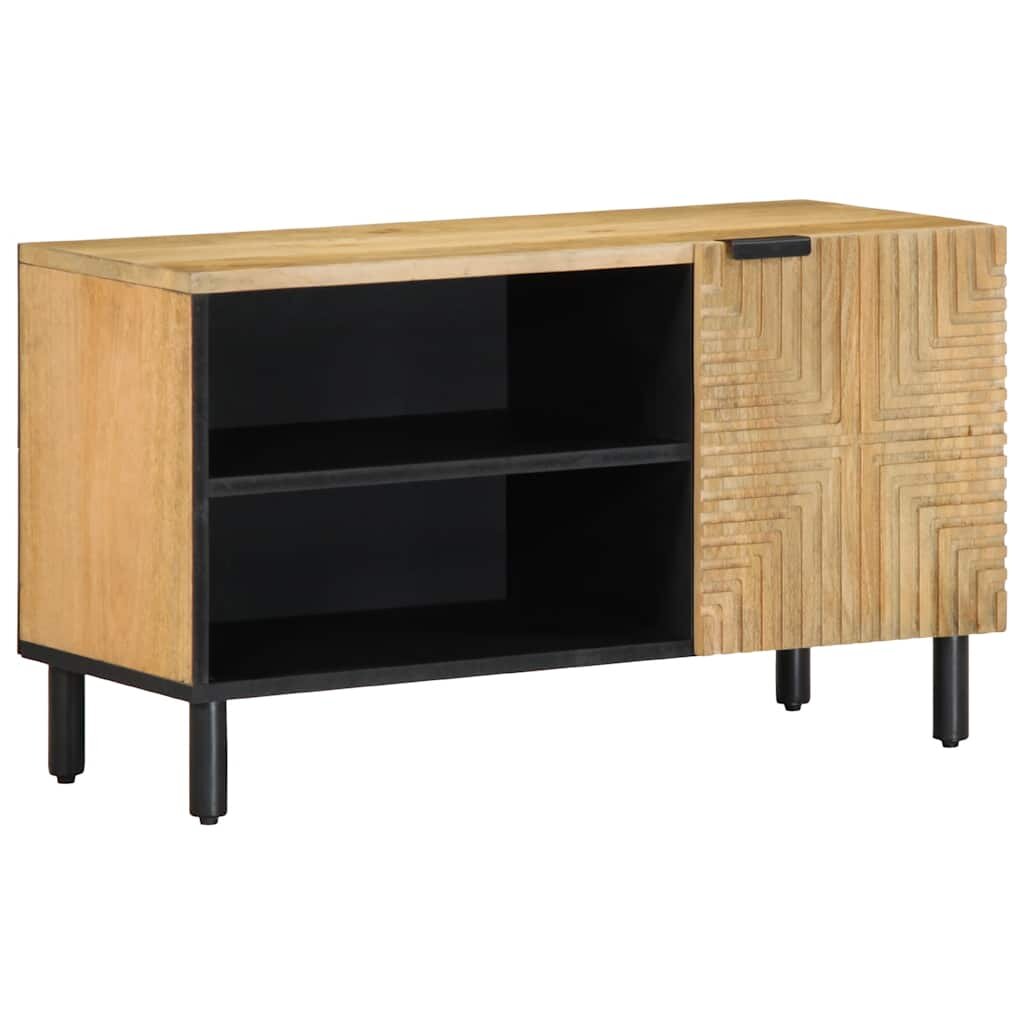 vidaXL TV шкаф кафяв 80x315x46 cm масивна дървесина манго