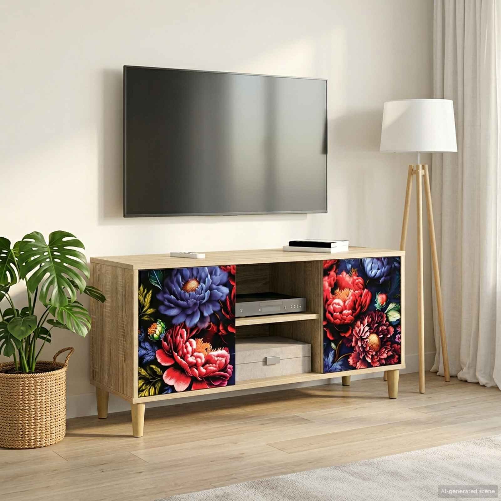 vidaXL ТВ шкаф KIEL 102 x 33 x 50 см Сонома Инженерна дървесина