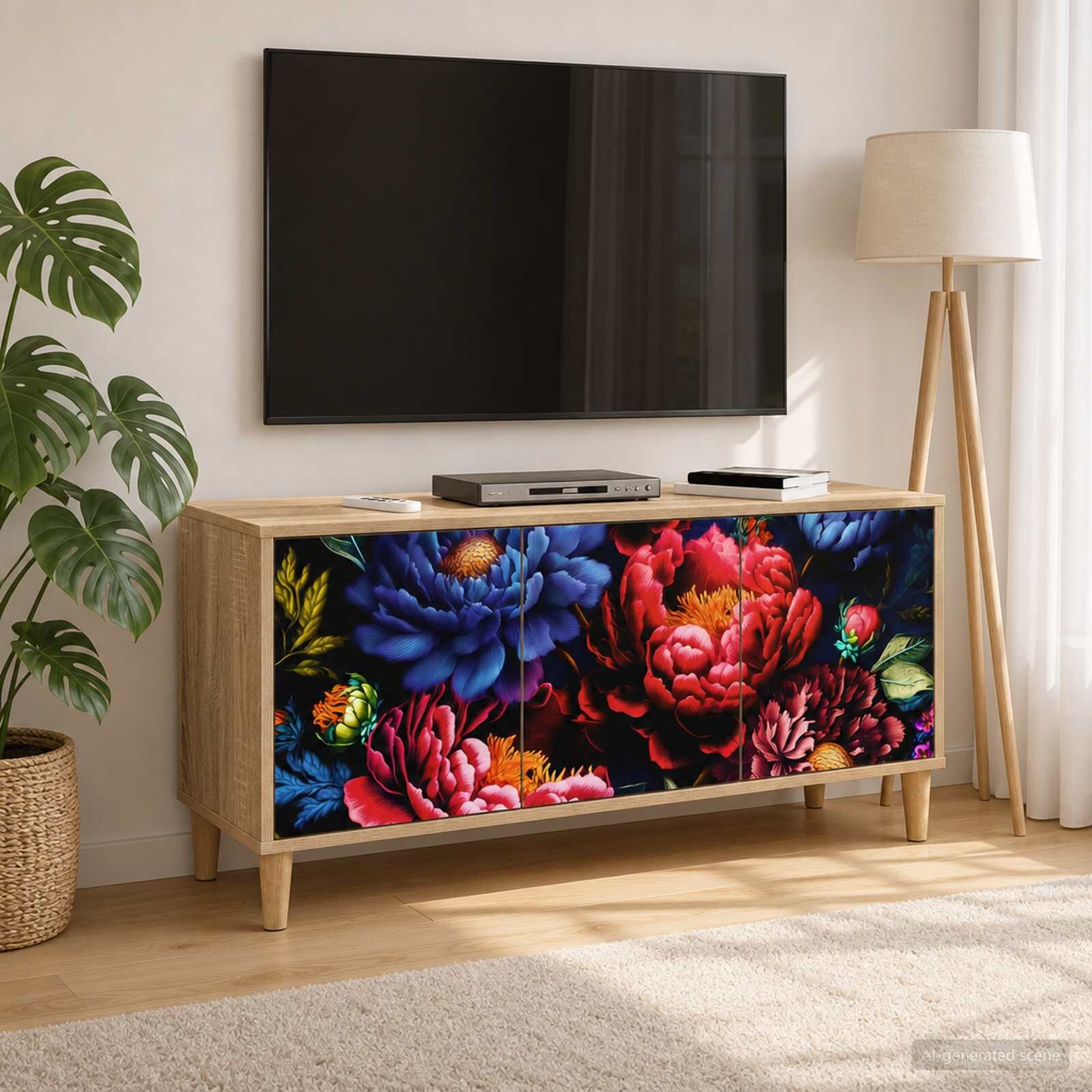 vidaXL ТВ шкаф KIEL 102 x 33 x 50 см Сонома Инженерна дървесина