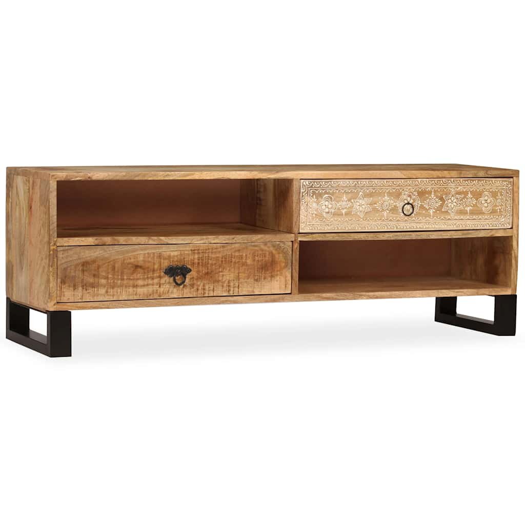 vidaXL ТВ шкаф мангово дърво масив 120x30x40 cм