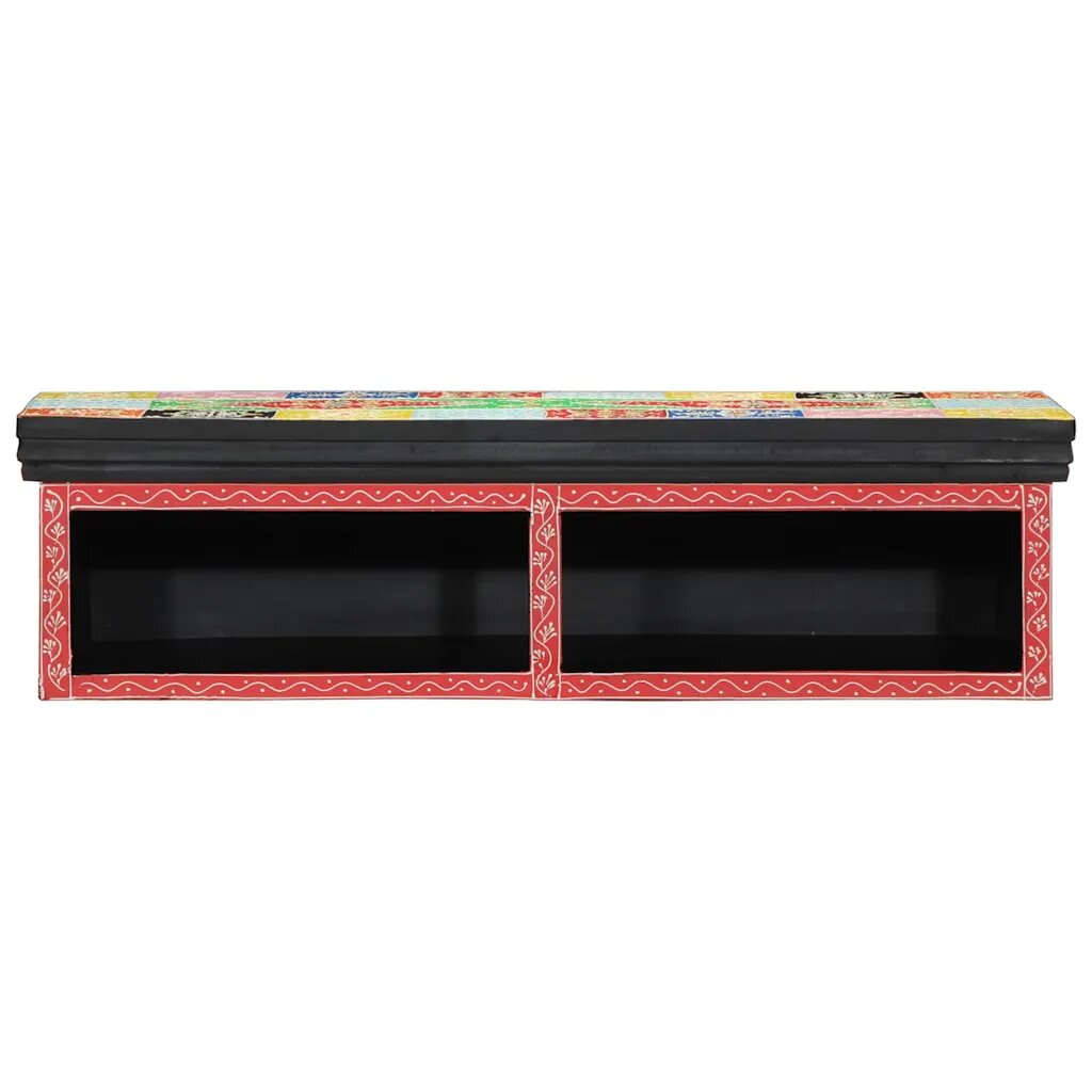 vidaXL ТВ шкаф Многоцветен 80 x 30 x 22 см Инженерна дървесина
