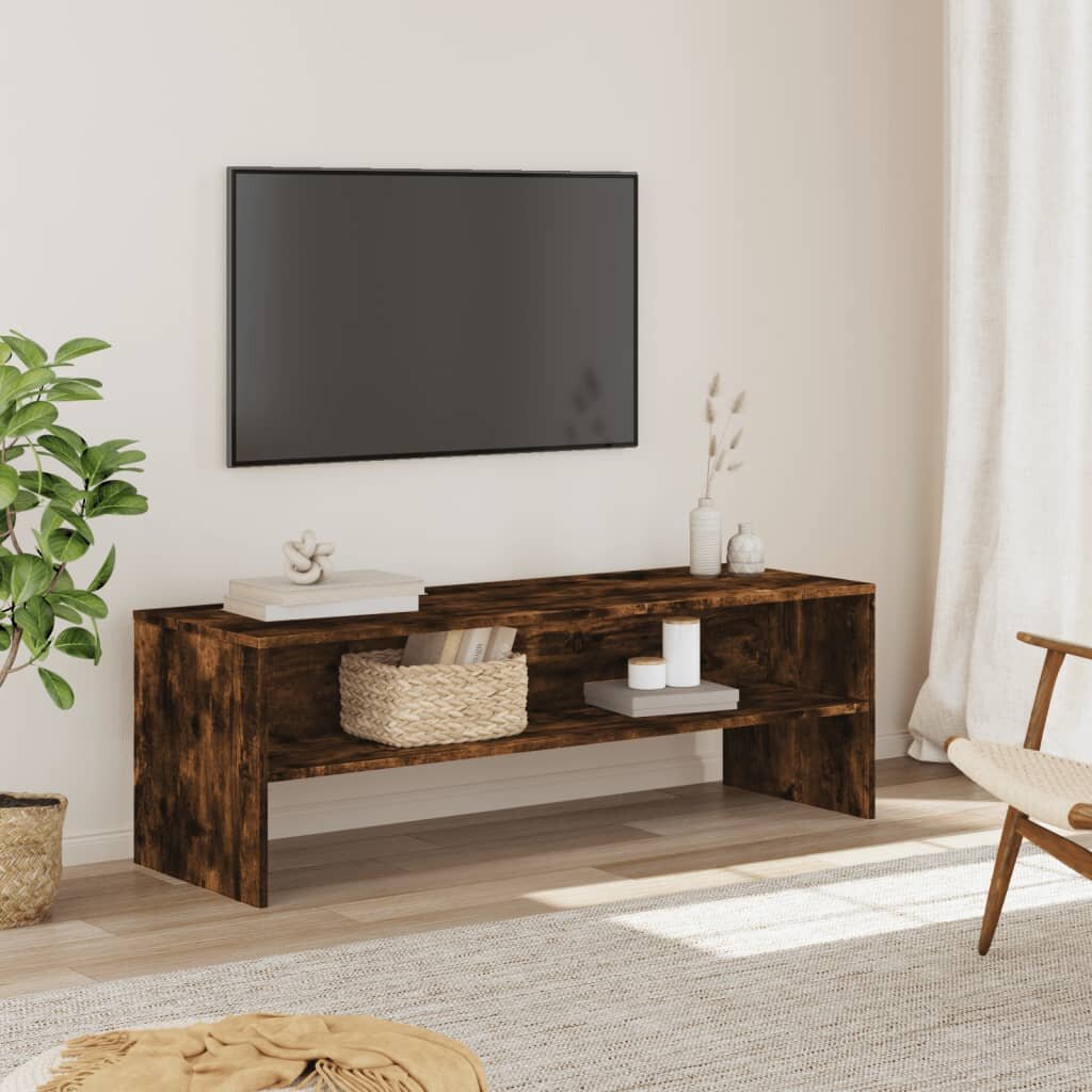 vidaXL ТВ шкаф опушен дъб 120x40x40 см инженерно дърво