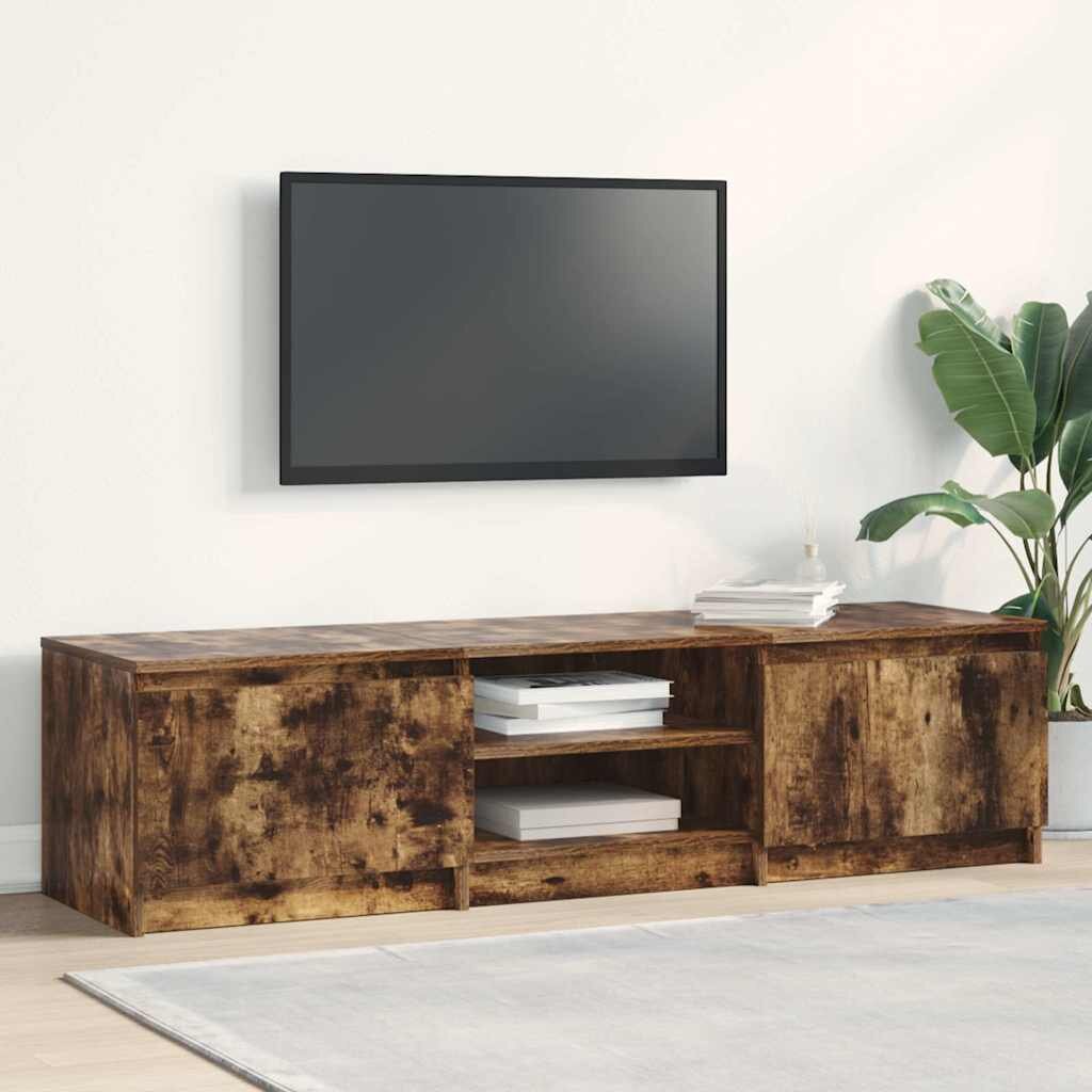 vidaXL ТВ шкаф опушен дъб 140x40x355 см инженерно дърво