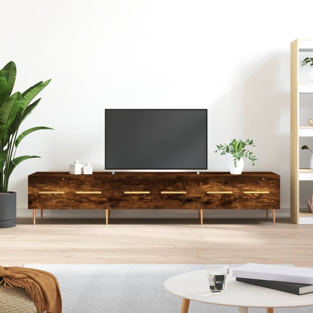 vidaXL ТВ шкаф опушен дъб 150x36x30 см инженерно дърво