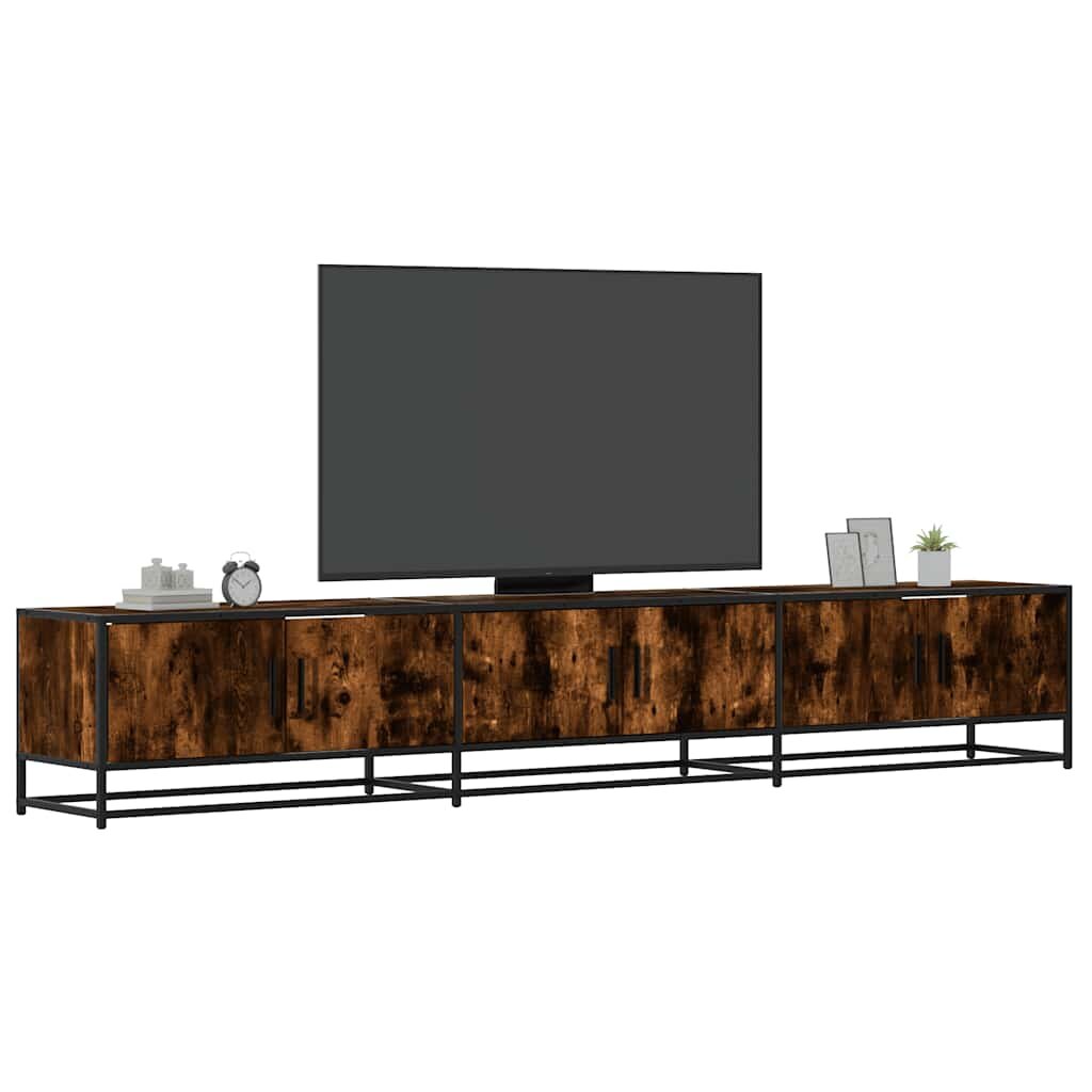 vidaXL ТВ шкаф опушен дъб 240x35x41 см инженерно дърво