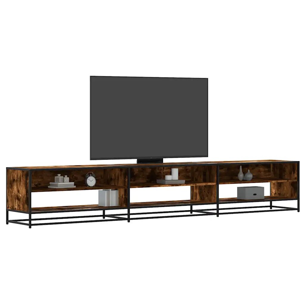 vidaXL ТВ шкаф опушен дъб 270x40x46 см инженерно дърво