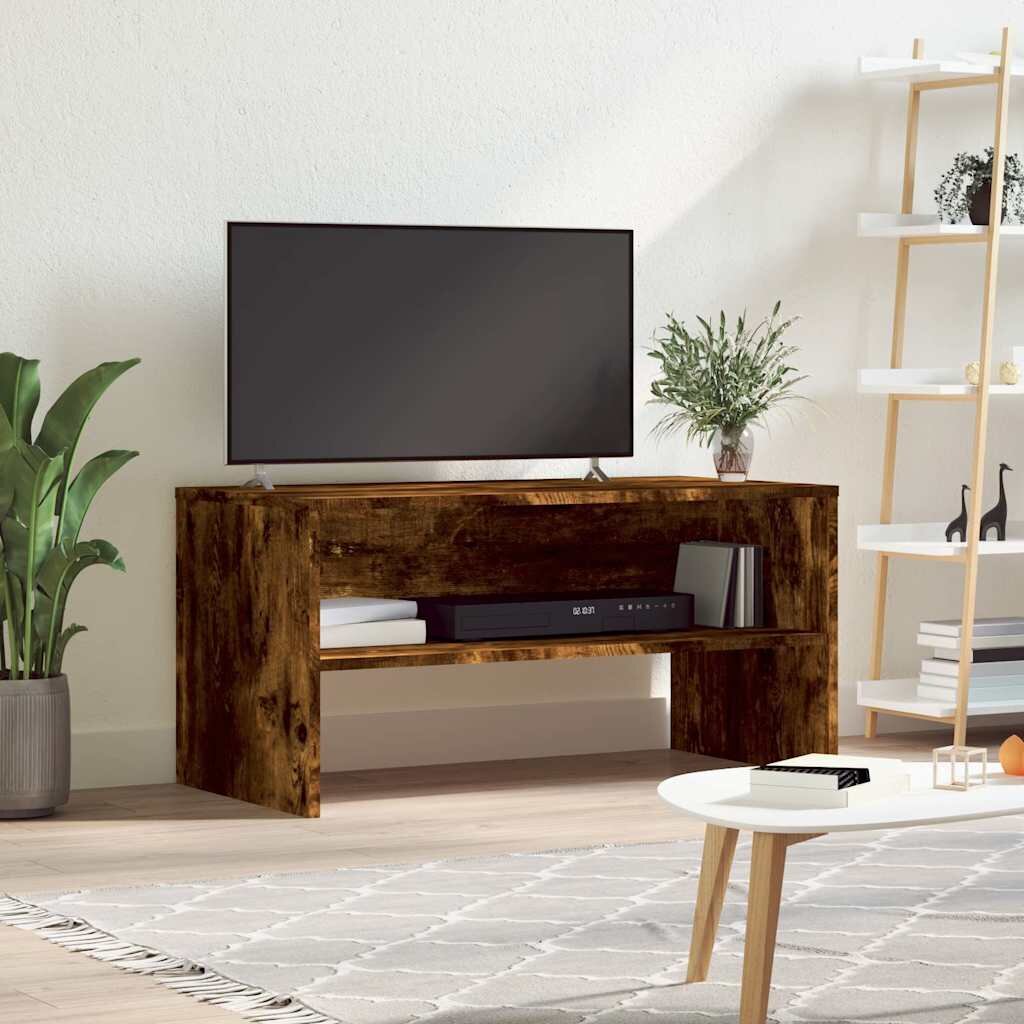 vidaXL ТВ шкаф опушен дъб 80x40x40 см инженерно дърво