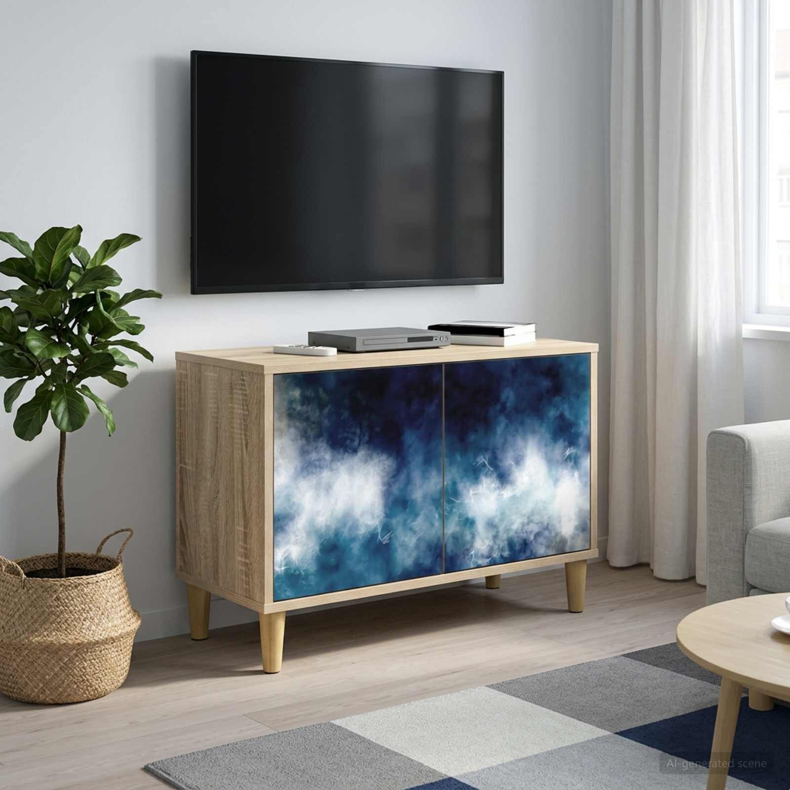 vidaXL ТВ шкаф RAALTE 69 x 33 x 50 см Сонома Инженерна дървесина